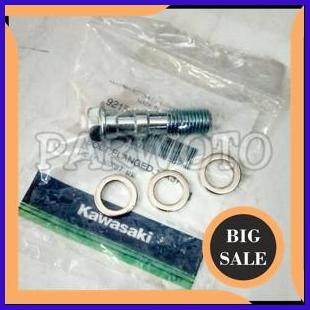sparepart Baut Banjo Bolt Flange Nepel Nipel Selang Rem Cakram Double Dobel Cabang Lubang 2 Master K