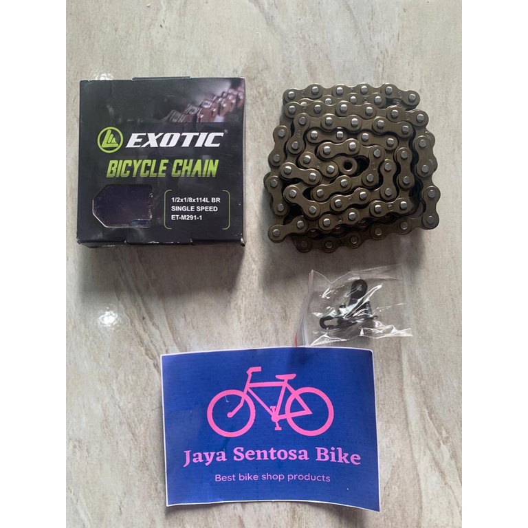 TERMURAH!!! Rantai Sepeda Single Speed 114L EXOTIC / Realpict