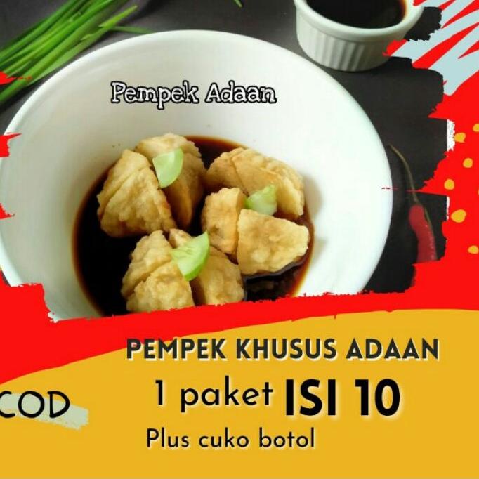 

12.12 Pempek Palembang Asli, Adaan, Lenjer, Kulit isi 10, frozen, empek empek Palembang, mpek mpek murah serbuuu !