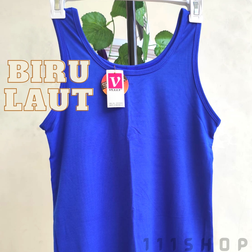 Tanktop Tank top Singlet Velly tali besar dewasa wanita cewek Perempuan Remaja ALL SIZE fit to L XL XXL murah adem berkualitas KODE 188