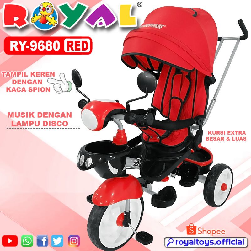 Sepeda anak roda tiga royal 9680/6580/6280/6680/6380 dll