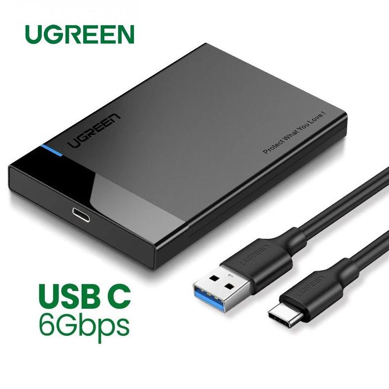 Ugreen Case Enclosure HDD SSD External 2.5" SATA Interface USB C USB 3.0