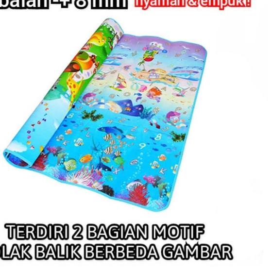 ✿ Karpet Foam PE Motif Bolak Balik | Tikar Karakter | Tikar Karpet Jumbo | Ukuran  ♥