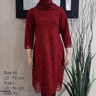 (DIJAMIN REALPICT)ATASAN KEBAYA BRUKAT/TUNIK BROKAT MODERN/TUNIK BROKAT MODERN/KEBAYA KONDANGAN/KEBAYA MODERN/KEBAYA BROKAT MURAH/KEBAYA MURAH WARNA HITAM  by restukebaya002