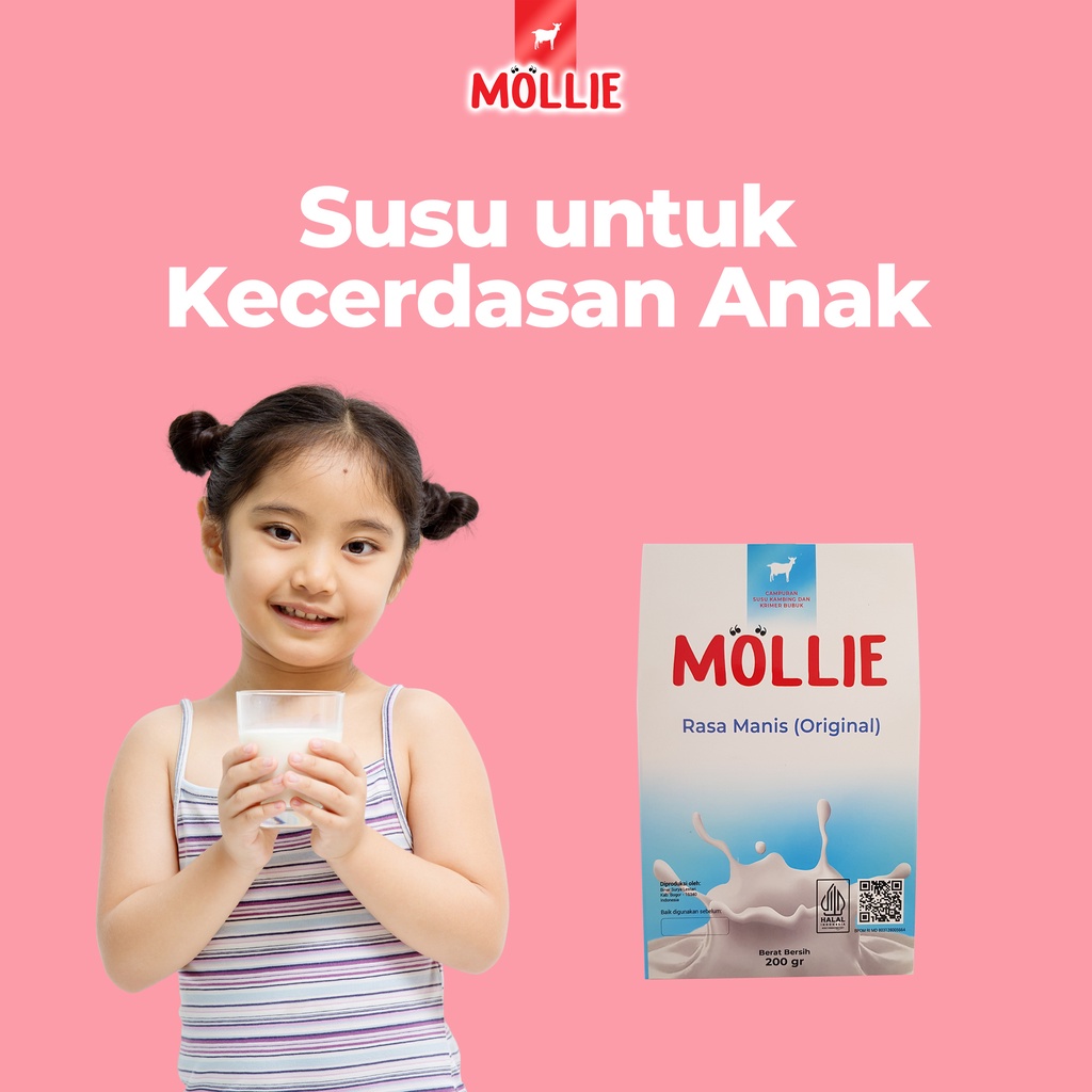 

Susu Kecerdasan untuk Anak, Susu Kambing Bubuk Premium Mollie