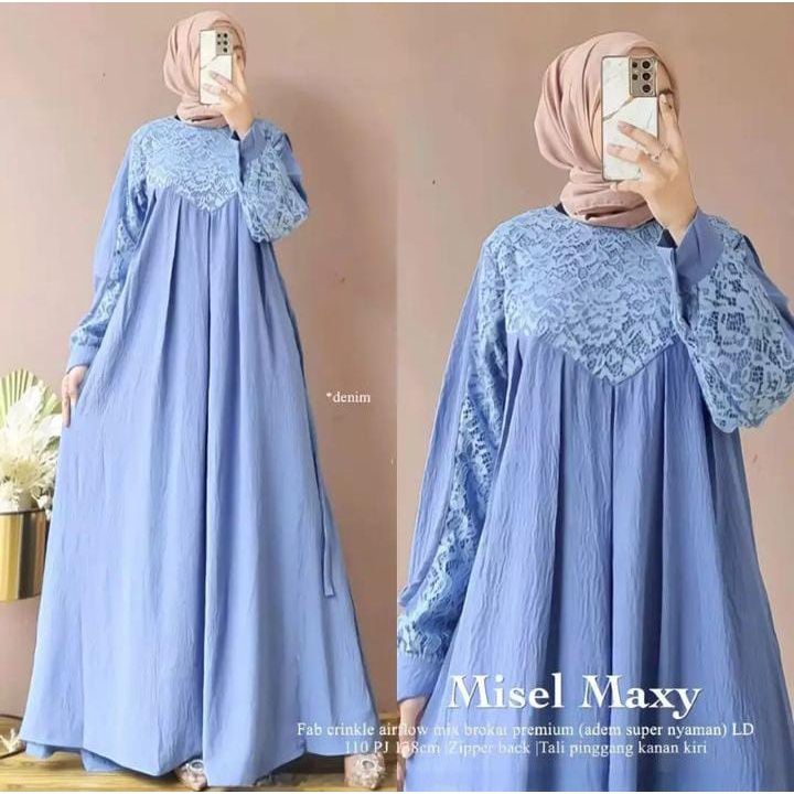 GAMIS WANITA TERBARU MISEL MAXI BL BAHAN CERUTY BABYDOLL AKSEN SWAROSKI MOTIF POLOS LD 100 - 120 CM UKURAN M L XL XXL GAMIS POLOS LEBARAN TERBARU 2023  WANITA DRESS CERUTY BABYDOLL PREMIUM DRESS JUMBO BIG SIZE DRESS