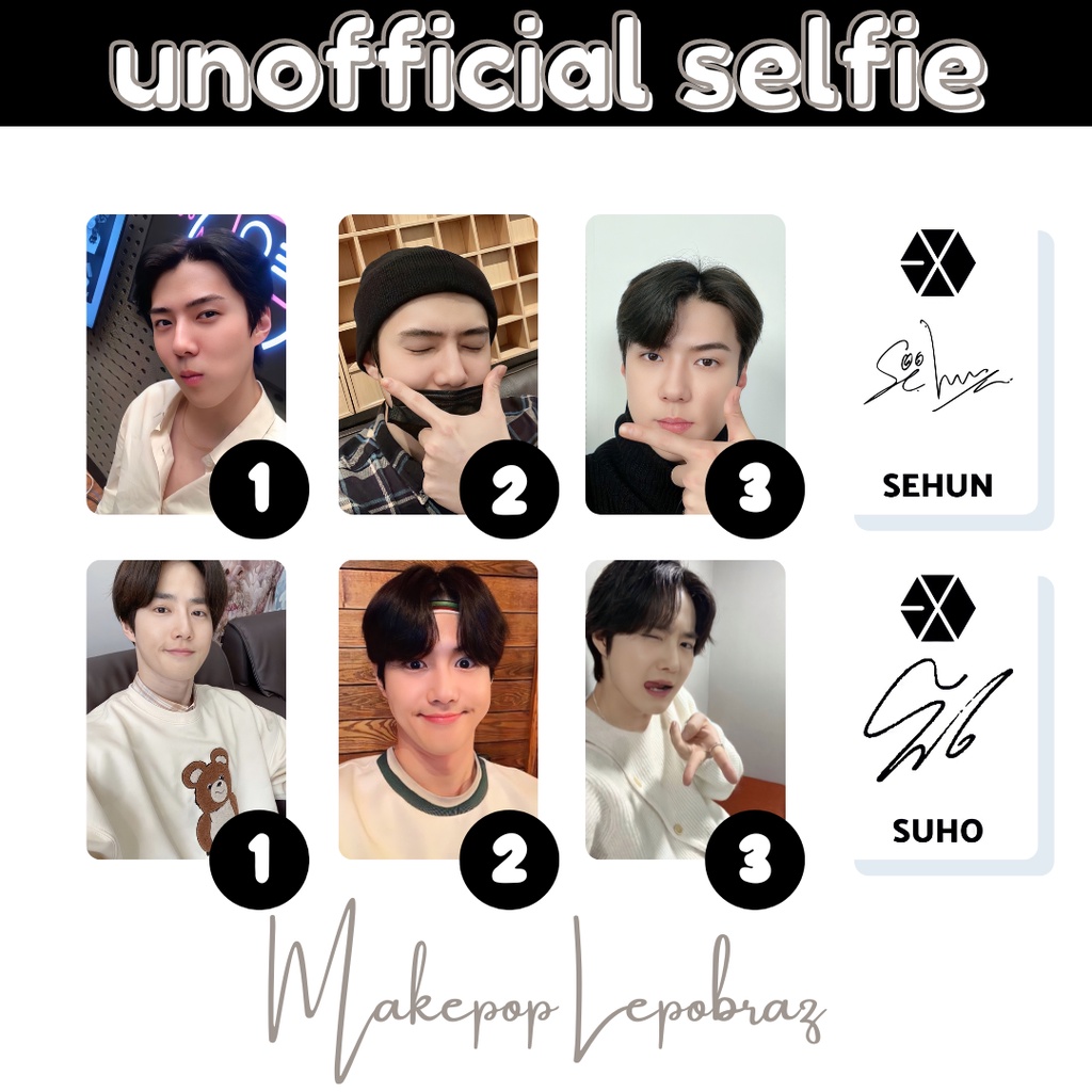 [MIN. 3 PC] EXO UNOFFICIAL SELFIE - BOYFRIENDABLE