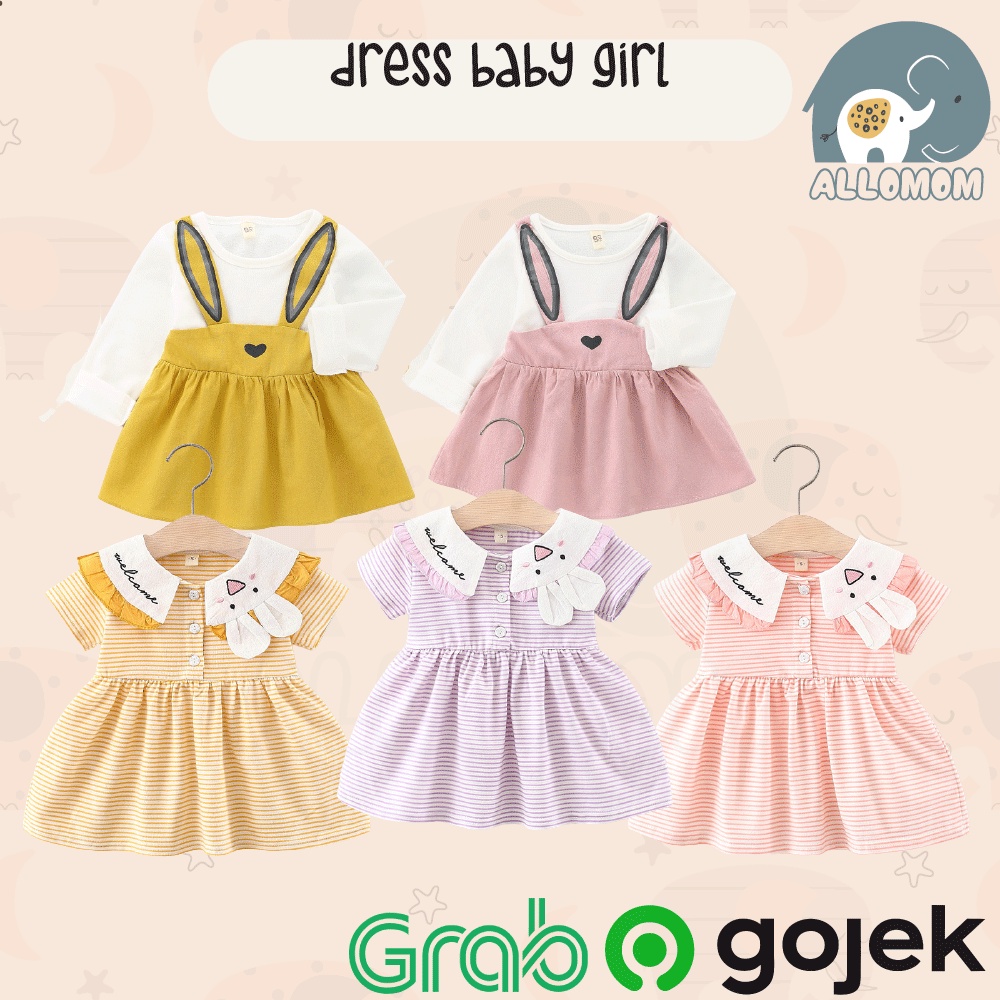 SETELAN DRESS ANAK CEWEK / DRESS BABY GIRL / GAUN CASUAL BAYI