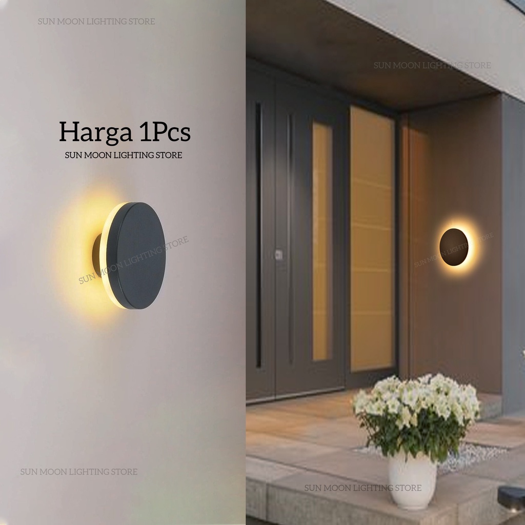 H295 Lampu dinding taman led 10w bulan wall lamp waterproof outdoor