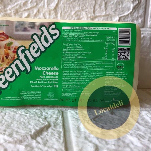

۞ GREENFIELDS MOZZARELLA/ MOZARELLA/ MOZZARELA CHEESE/ KEJU MOZZARELLA GREENFIELDS ❈