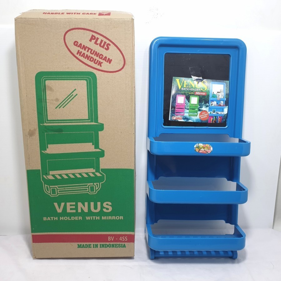 (GAS) VENUS BATH HOLDER RAK KAMAR MANDI KOSMETIK PLUS CERMIN