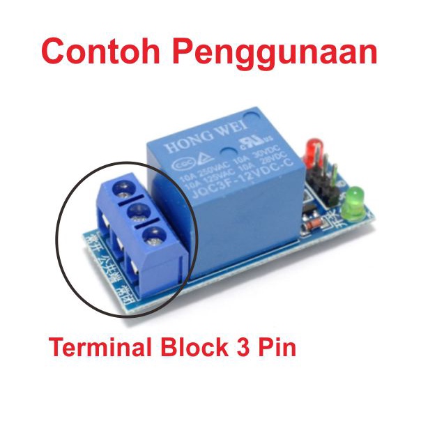 [HAEBOT] Terminal Block Screw 3 Pin 250VAC 10A Penghubung PCB Sekrup Plastik KF301 Socket Blok Elektronika 3pin Konektor DC