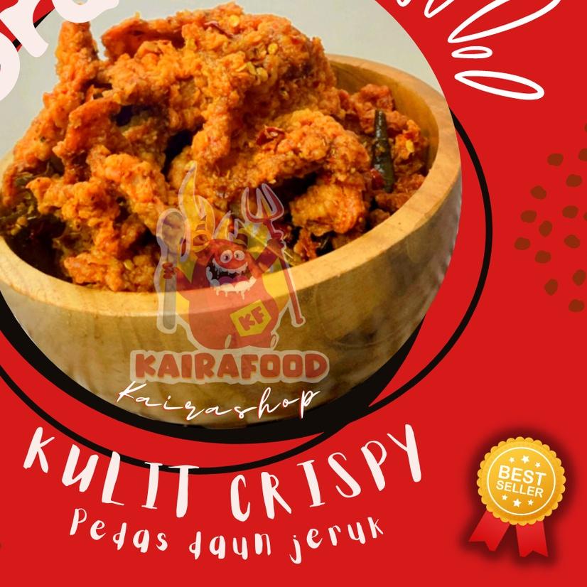 

♗ 500 GRAM KULIT AYAM CRISPY PEDES DAUN JERUK | ORIGINAL DAUN JERUK ➱