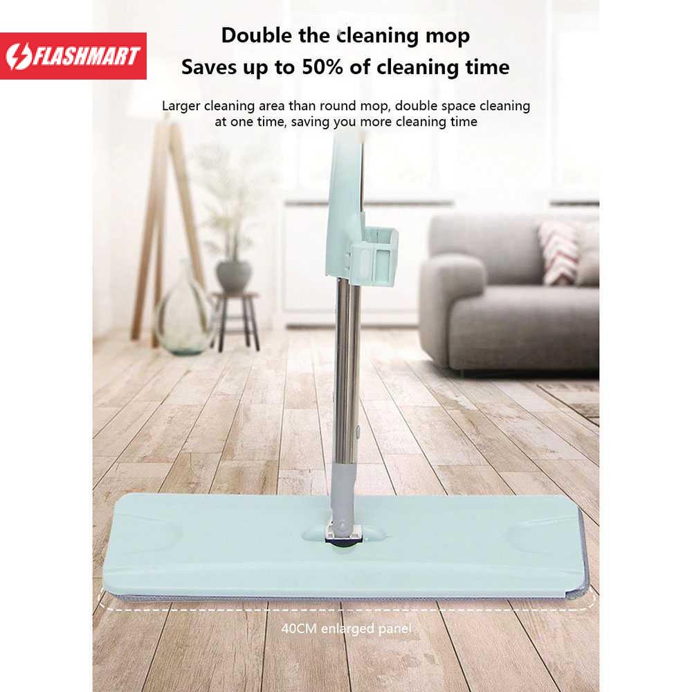 Flashmart Bwohops Alat Pel Magic Spin Hand-free Mop - 508