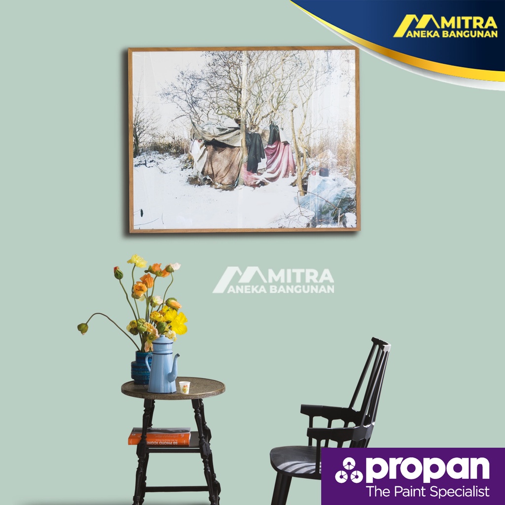 CAT TEMBOK PROPAN INTERIOR EKSTERIOR WARNA AQUA APPEAL 147-3 / HIJAU WARDAH SAGE GREEN