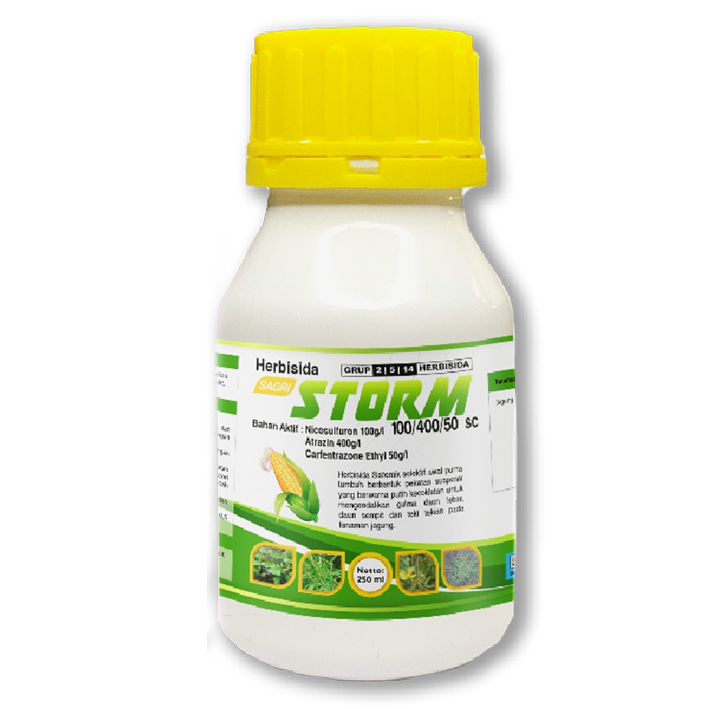 OBAT RUMPUT AMPUH SELEKTIF JAGUNG 3 BAHAN AKTIF | SAGRI STORM 250 ML