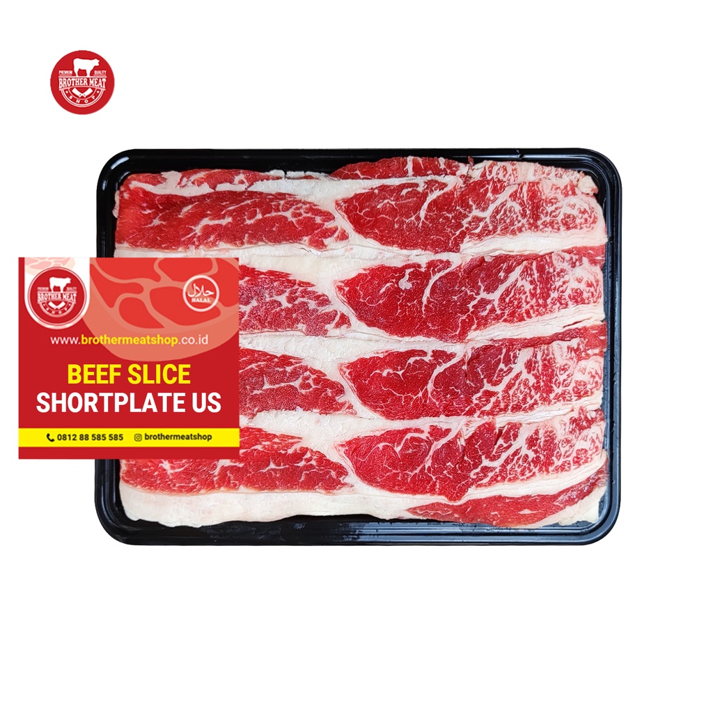 Beef Sliced Shortplate US 500gr - Irisan Daging Perut Sapi US