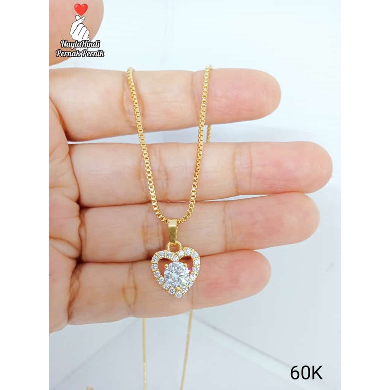 KALUNG PERHIASAN IMITASI LAPIS EMAS