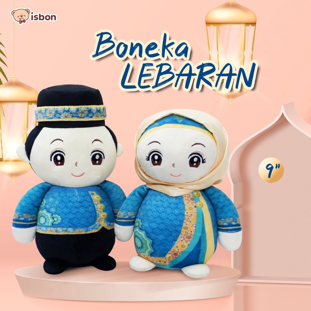 Boneka Lebaran Idul fitri syawal Cewek Cowok Dengan Asesoris Baju Lebaran Cocok Untuk Hadiah Bahan Halus Dan Lembut By Istana Boneka