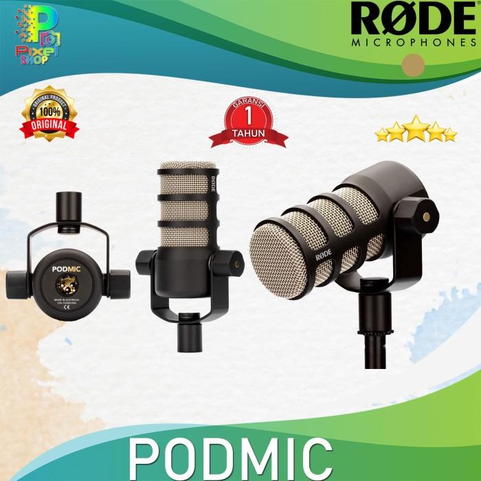 Terlaris Rode Podmic Dynamic Podcasting Microphone / Rode Podmic Resmi