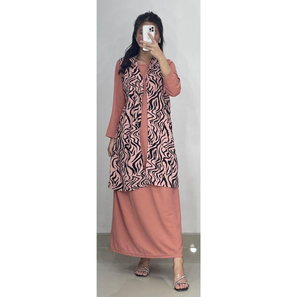 Gamis Rompi Motif Gamis Outer Motif