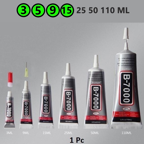 

Lem B-7000/Lem DIY Uk. 3-15Ml Harga/Pc