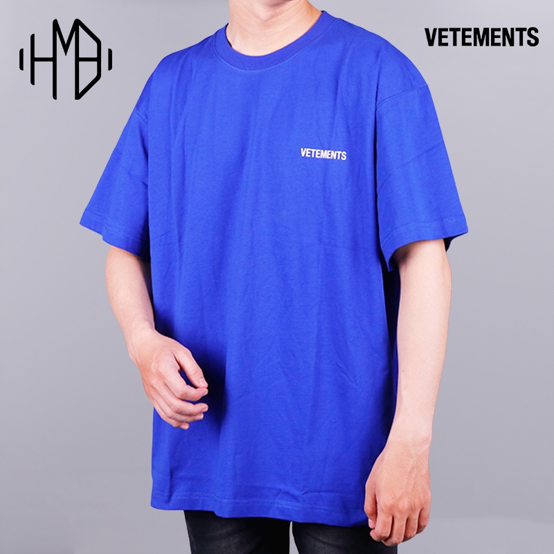Vetements Iconic Logo Tee Blue