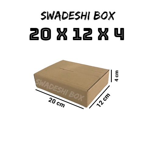 

kardus/karton/box uk. 20x12x4 cm untuk packing singlewall polos