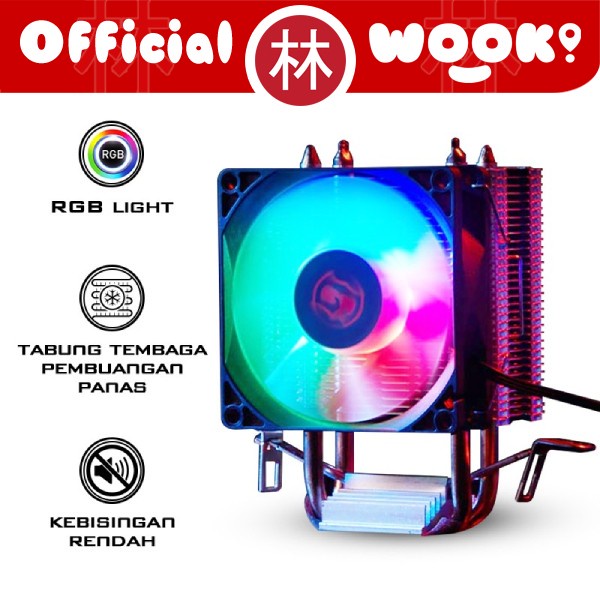 GAMEN GCC100 / GCC200 Gaming CPU Fan Universal Cooler Copper Plated