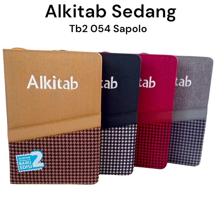 Alkitab Kristen Sedang Edisi 2 Terjemahan Baru 2023  TB2 054 TI Sapolo Cover Canvas Resleting