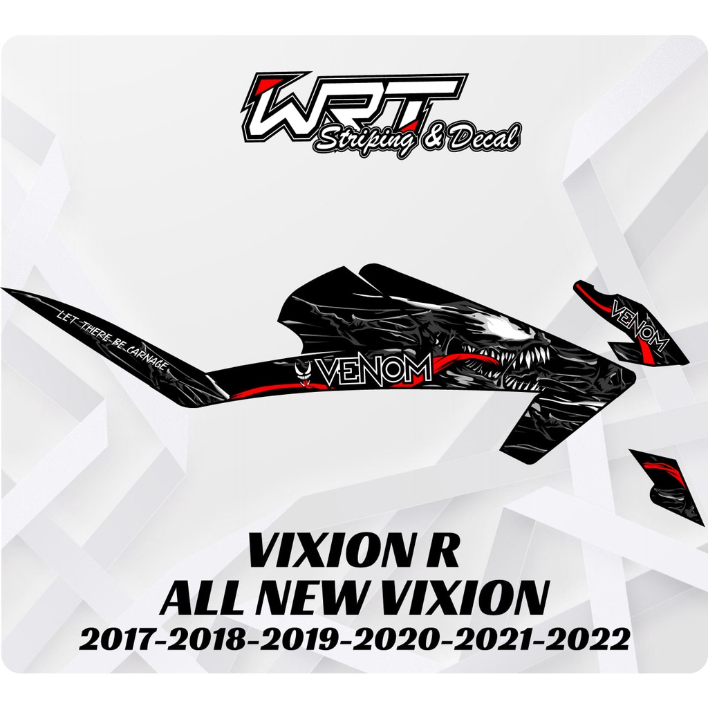 Striping Stiker Decal Vixion R All New 2017 2018 2019 2020 2021 2022 2023 venom
