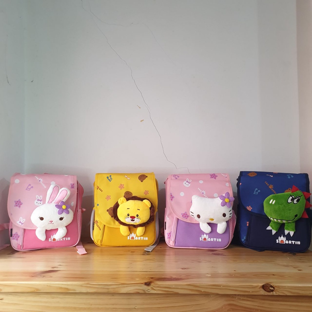 BJ62434 - BLUE/PINK/PURPLE/YELLOW - TAS RANSEL SEKOLAH ANAK CEWEK COWOK BONEKA DINO RABBIT LION HELLOKITTY PRIA WANITA FASHION KOREA CHINA IMPORT MODIS ELEGAN TERMURAH TERLARIS TERBARU BAGSTORE JAKARTA TAS BATAM ZC2434