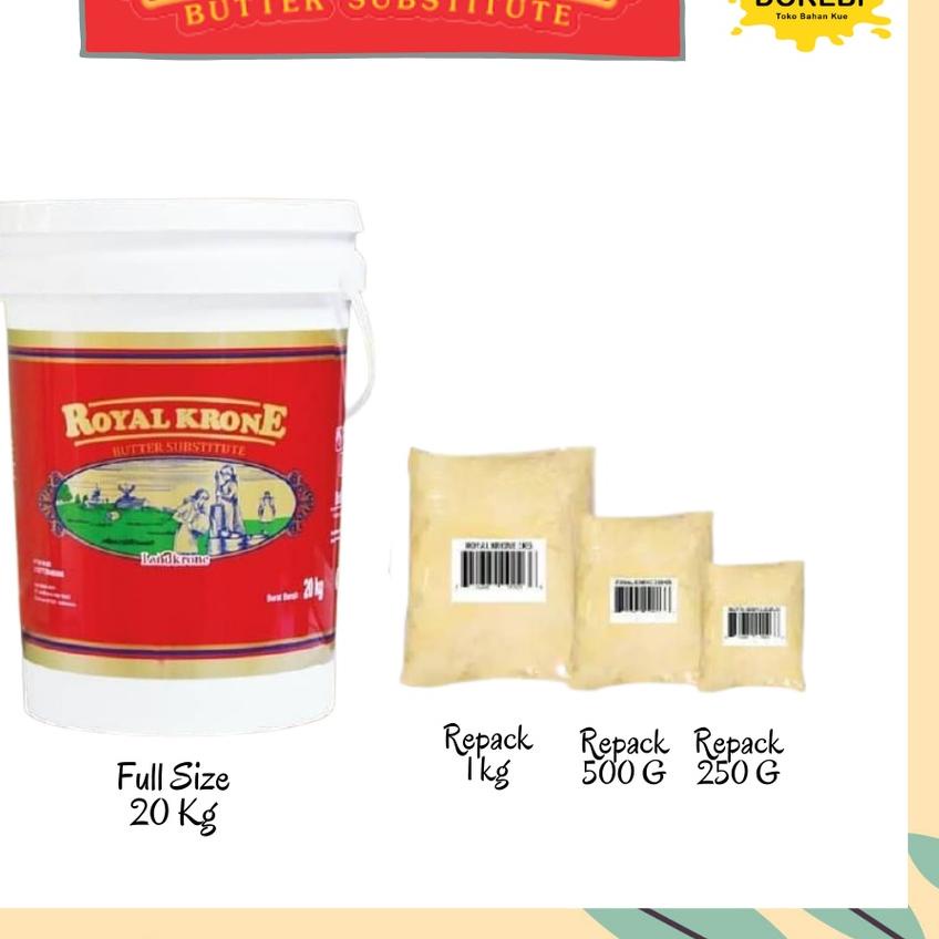 

☜ ROYAL KRONE BUTTER 1 KG - LANDKRONE BUTTER SUBSTITUTE - BUTTER BLEND MARGARINE - BOS BUTTER COOKIES ➳