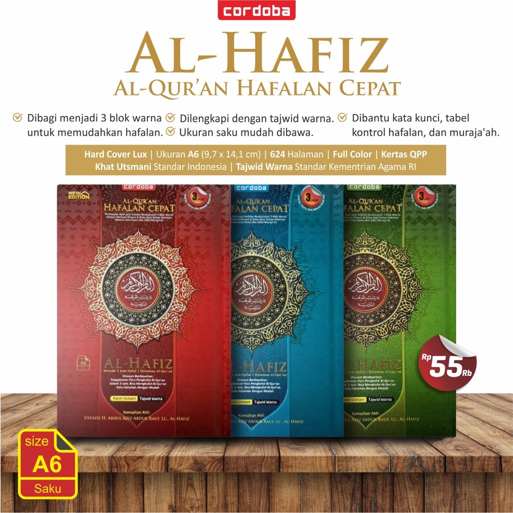 

A6 Alquran Hafalan Cepat Al Hafiz HC A6 - cordoba