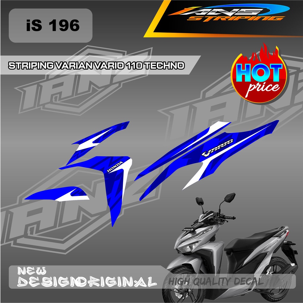 STIKER SEMI FULL BODY VARIO 110 125 &amp; 150 CUSTOM VARIAN WARNA SIMPEL / STIKER DECAL VARIO TECHNO 110 / STIKER KERETA VARIO IS196