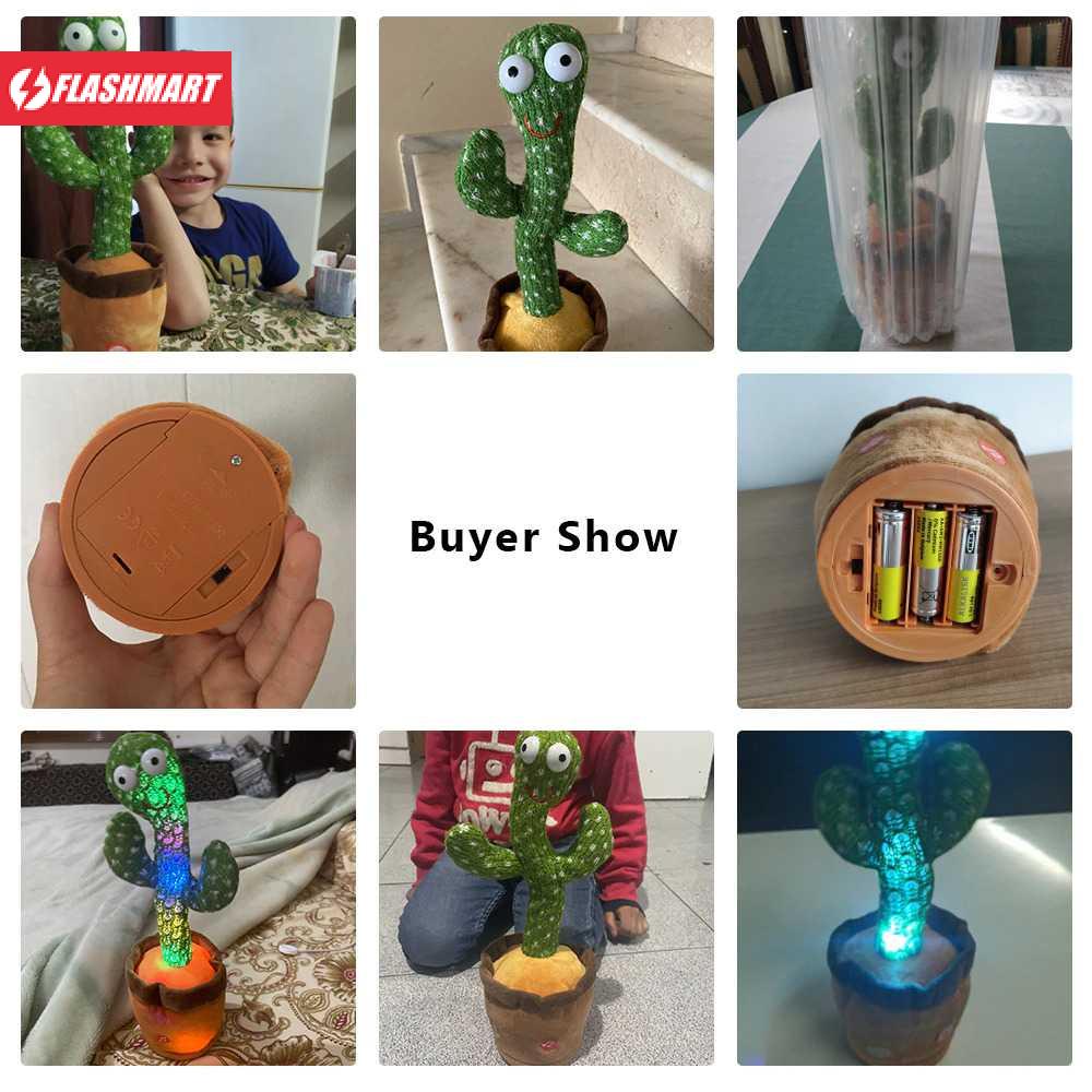 Flashmart Mainan Anak Dancing Cactus Plush Children Toy - N436