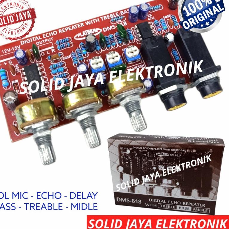 ♀ KIT DIGITAL ECHO REPEATER DMS-618 MIC BASS TREABLE MIDLE VOKAL DMS618 DMS 618 MIK VOKAL MIDLLE KAR