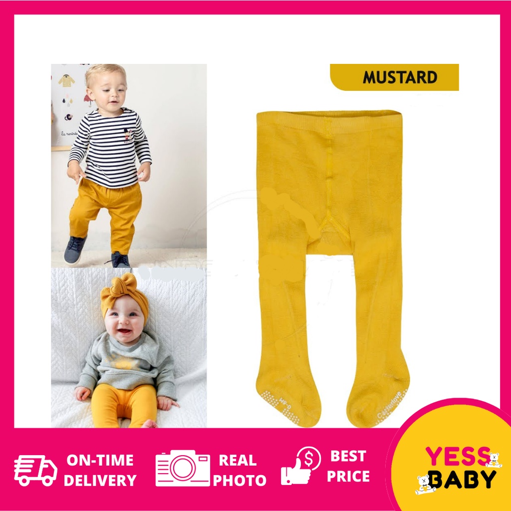 YESSBABY LEGGING RAJUT POLOS Celana Legging Leging Lejing Panjang Buka Polos Rajut &amp; Anak 1 2 3 Tahun Perempuan