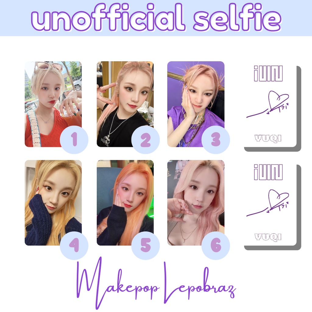 [MIN. 3 PC] G-IDLE GIDLE UNOFFICIAL SELFIE - GIRLFRIENDABLE MINNIE MIYEON SHUHUA SOYEON YUQI