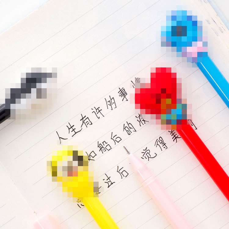 FYGALERY  PENA  CUTE BLACK INK GEL PEN CARTOON BALLPOINT SCHOOL STATIONERY PENA IMPORT