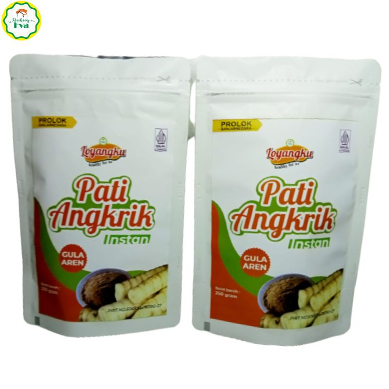 Loyangku Pati Angkrik Instan Gula Aren, Pati Irut/pati Garut Mix