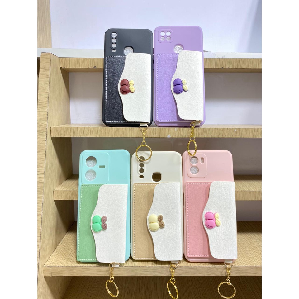 [SDR-NO1] Softcase Macaron dompet nagita For Oppo A17 casing Oppo A15 pelindung kamera Oppo A5s soft