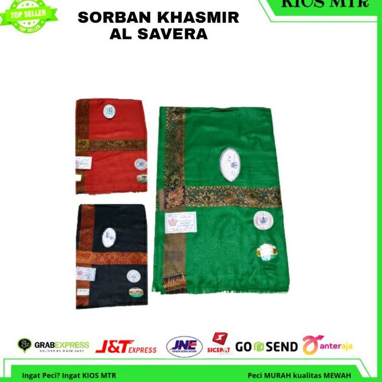 HOT SALE Sorban Khasmiri Al Savera Original India murah , Sorban Tenun Al savera Original murah