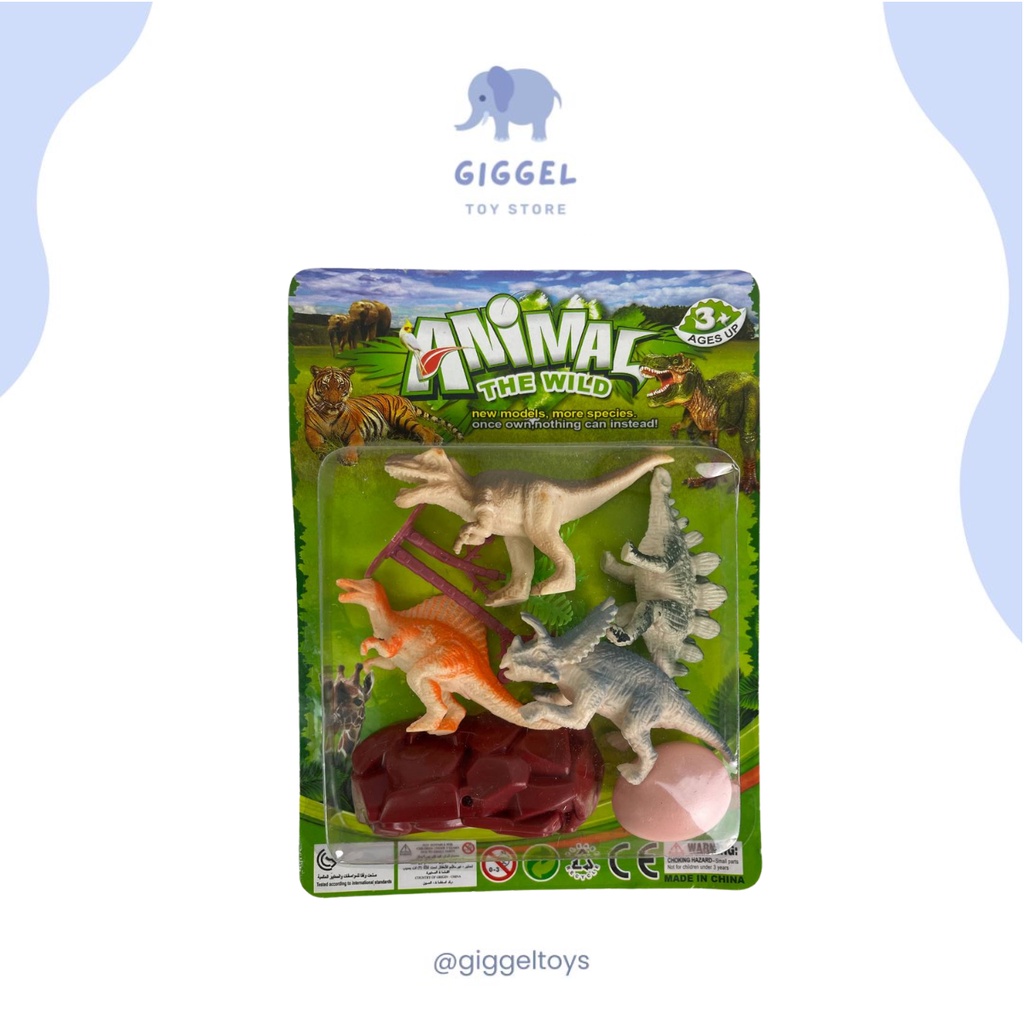 [ Giggel ] Dinosaurus Alive / Mainan Dinosarurus Action Figure / Miniature Dinosaurus Bahan Karet