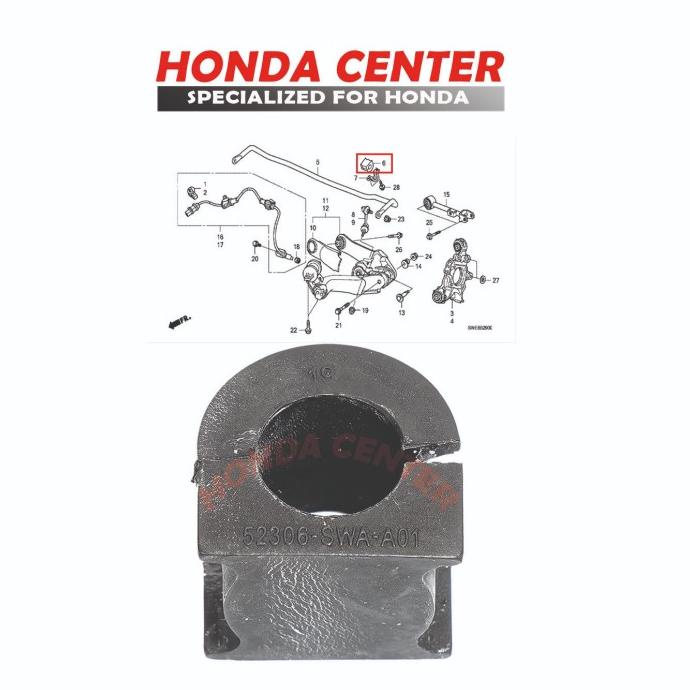 KARET STABIL BELAKANG BUSHING STABIL BELAKANG CRV GEN3 2007-2012