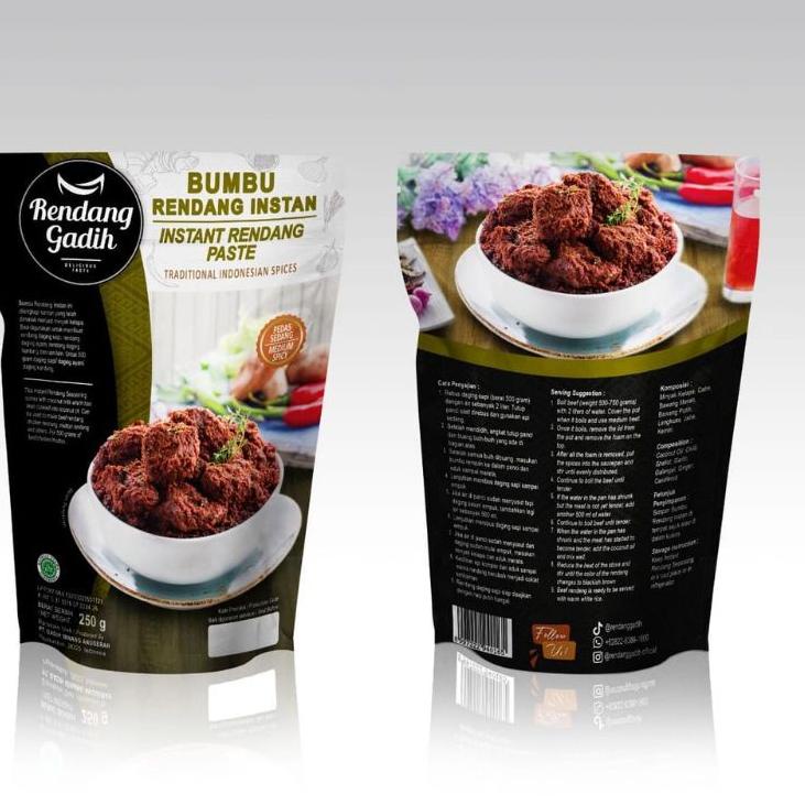 

❇ Bumbu Rendang instan rendang daging gadih siap saji ♔