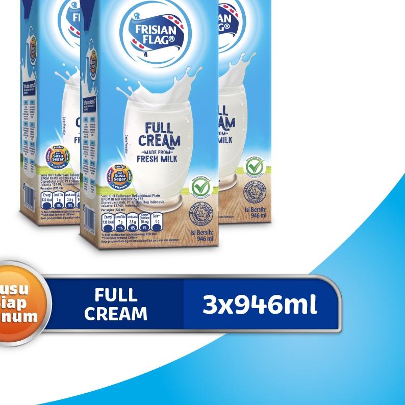 

✧ Frisian Flag Family UHT Full Cream 946 ml x 3 pcs ℗