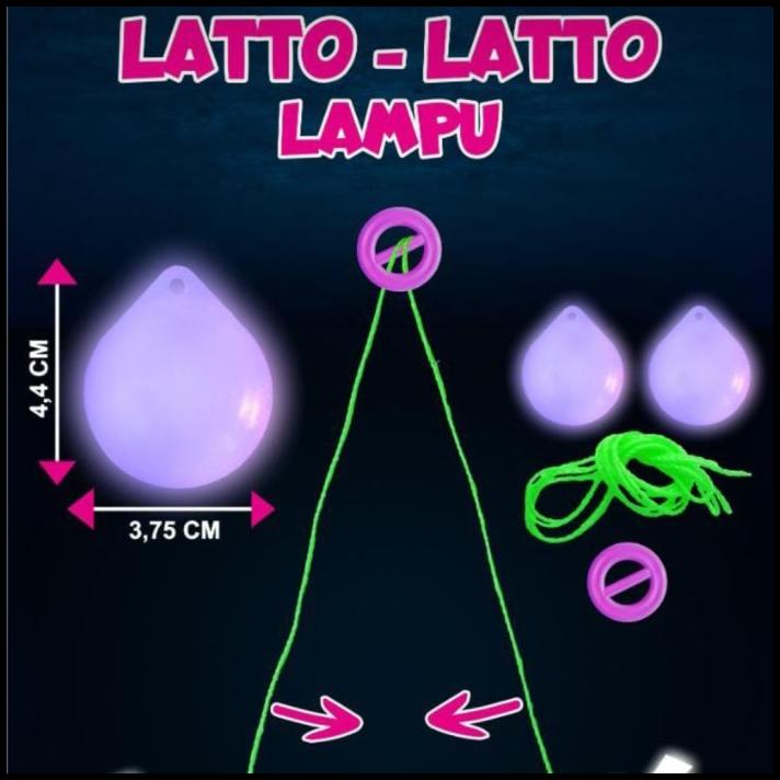 

Lato Lato Glow In The Dark Fosfor Mainan Anak Latto Latto