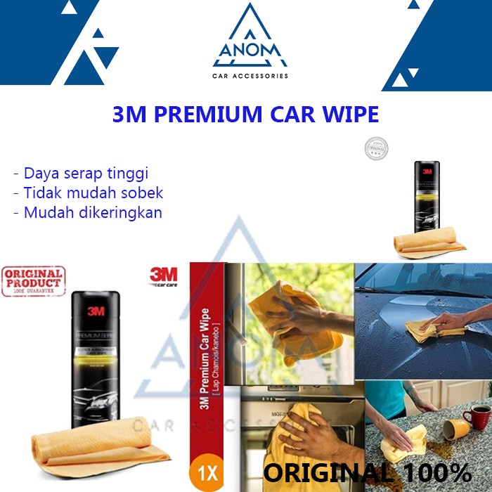 Lap Lap Chamois Kanebo Mobil 3M Premium Car Wipe