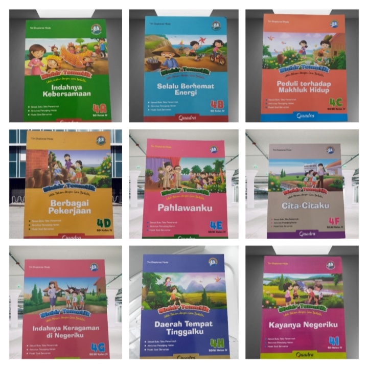 Harga satuan buku mahir tematik k13 kelas 4 penerbit Quadra